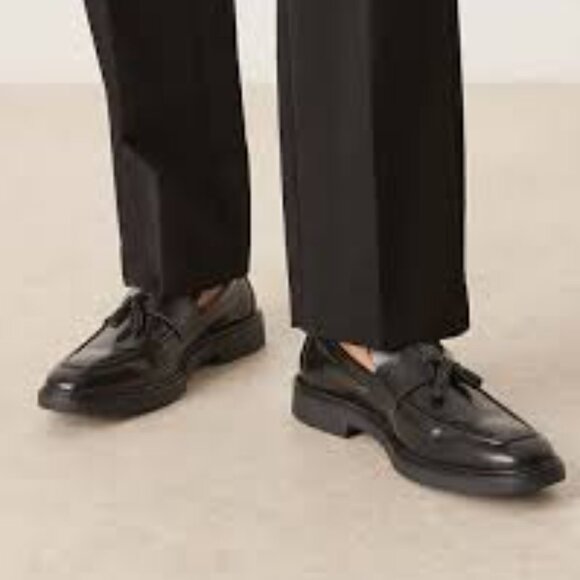Bostonian Men's Dark Burgundy Leather Tassel  Slide On Dress Loafers 9.5M - Picture 1 of 8